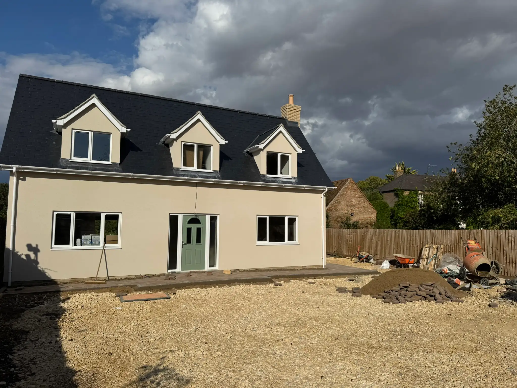 Completed Ablewood new build with dormer windows